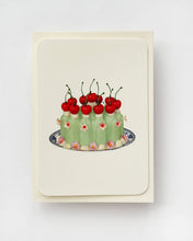 Load image into Gallery viewer, Chartreuse Cream Blancmange Card
