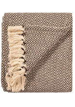 Load image into Gallery viewer, Chevron Soft Recycled Cotton Handloom Throw
