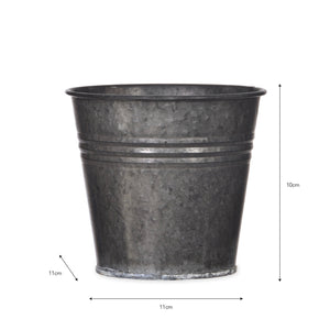Winston Galvanised Steel Metal Pot