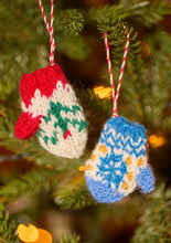 Load image into Gallery viewer, Hand Knitted Mittens - Tree Decoration
