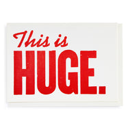This Is Huge - Letterpress Cards