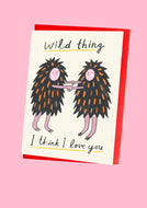 Wild Thing Love You Eco Greeting Card