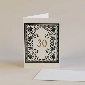 30 Letterpress Birthday Card