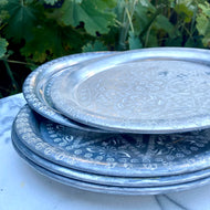 Aluminium Tray, Hand Embossed - 29cm