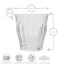 Load image into Gallery viewer, Duralex Picardie Glass Tumbler - 250ml
