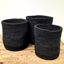 Load image into Gallery viewer, Recycled Cotton Baskets - Black
