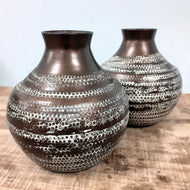 Hand Hammered Recycled Aluminium Vase