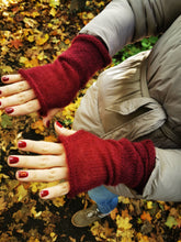 Load image into Gallery viewer, Mohaire &amp; Silk Fingerless Hand Warmers
