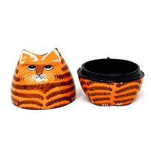 Load image into Gallery viewer, Kashmiri papier mâché Cat Trinket Box - Assorted Colours
