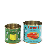 Mini Storage Tins - Paprika and Pepper