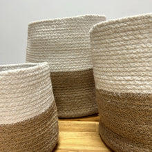 Load image into Gallery viewer, Cotton Rope Storage Baskets - White
