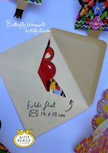 Load image into Gallery viewer, Butterfly Woman Sitting Greeting Card - Cosmic 
