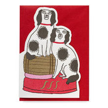 Load image into Gallery viewer, Dogs on Barrell | Letterpress Cards | Cut-out Card
