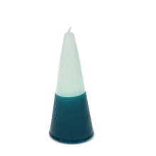 Load image into Gallery viewer, Small Two-Colour Cone Candle
