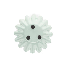 Load image into Gallery viewer, Enamel Cupped Flower Candle Holder - Light Grey
