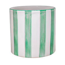 Load image into Gallery viewer, Paros Painted Stripe Pot - H14cm D15cm
