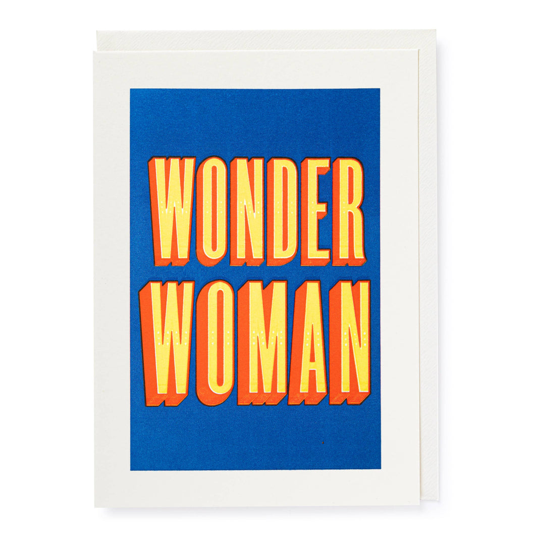 Wonder Woman | Letterpress Cards | Large Cards