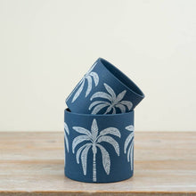 Load image into Gallery viewer, Blue Palm Tree Planter, 13.5cm
