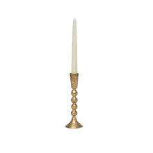 Load image into Gallery viewer, Gold Metal Candlestick Holder
