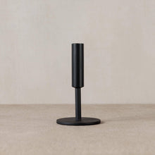 Load image into Gallery viewer, Black Metal Tapered Candle Holder
