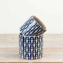 Load image into Gallery viewer, Blue Fish Pattern Planter , 14cm
