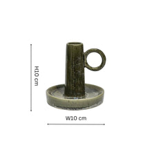 Load image into Gallery viewer, Bowen Ceramic Dinner Candle Holder With Handle H10cm D10cm
