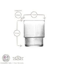 Load image into Gallery viewer, 325ml Stacking Whisky Glass
