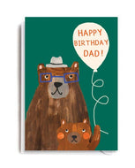 Birthday Dad Bear Card
