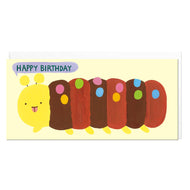 Happy Birthday Caterpillar Cake Card