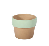 Brown Pot with Green Band (7cm)