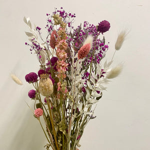 Dried Flower Bunch - Pink & white