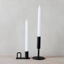 Load image into Gallery viewer, Black Metal Tapered Candle Holder
