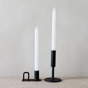 Black Metal Tapered Candle Holder