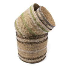 Load image into Gallery viewer, Round Seagrass Storage Baskets Natural
