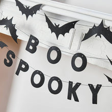 Load image into Gallery viewer, Spooky Boo Bat Felt Garland

