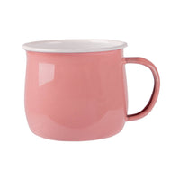Argon Tableware Coloured Enamel Belly Mug - 375ml - Pink
