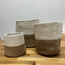 Load image into Gallery viewer, Cotton Rope Storage Baskets - White
