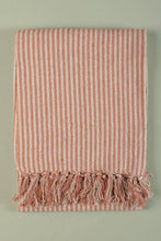 Load image into Gallery viewer, Recycled Cotton Striped Throw
