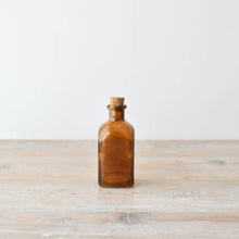 Load image into Gallery viewer, Coloured Glass Bottle with Cork, 11.8cm
