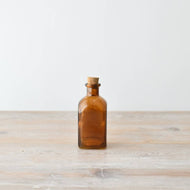 Coloured Glass Bottle with Cork, 11.8cm