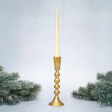Load image into Gallery viewer, Gold Metal Candlestick Holder
