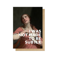 Not Subtle Card