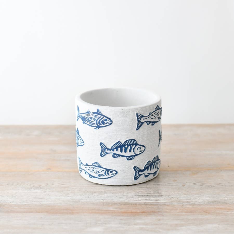 Fish Pattern Pot, 11cm