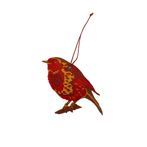 Robin Wooden Decoration - East End Press