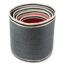 Load image into Gallery viewer, Round Jute Storage Baskets -Plain colour
