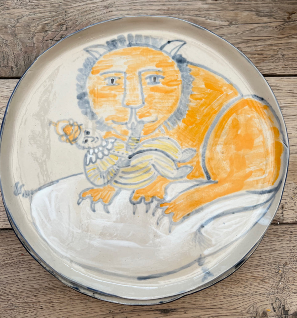 Sarah Odedina “Lion ” Large Plate