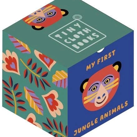 Tiny Cube Cloth Book - My First Jungle Animals