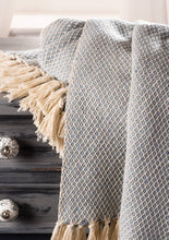 Load image into Gallery viewer, Recycled Handloom Throw - Small Diamond (125 x 150cm)
