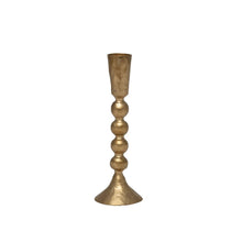 Load image into Gallery viewer, Gold Metal Candlestick Holder
