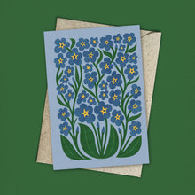 Load image into Gallery viewer, Forget Me Not | Modern-Retro Floral Reusable Greeting Card

